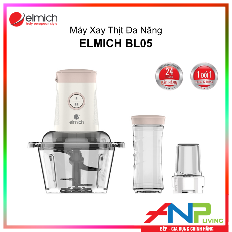 MÁY XAY ĐA NĂNG ELMICH EDA-BL05 (3 Cối Xay, Công Suất 300w) - Hàng Chính Hãng