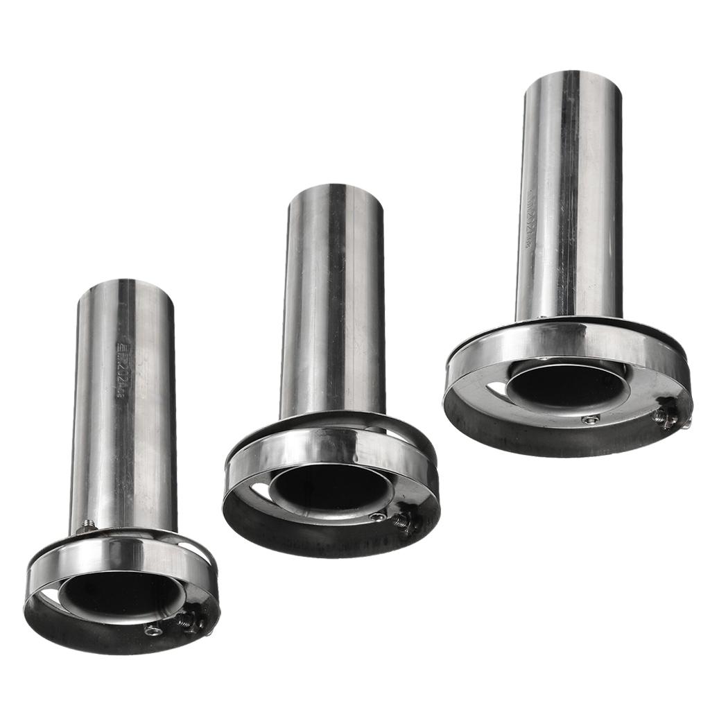 Insert Removable Stainless Steel Round Exhaust Tip Silencer Muffler 3.5 inch/4 inch/ 4.5 inch