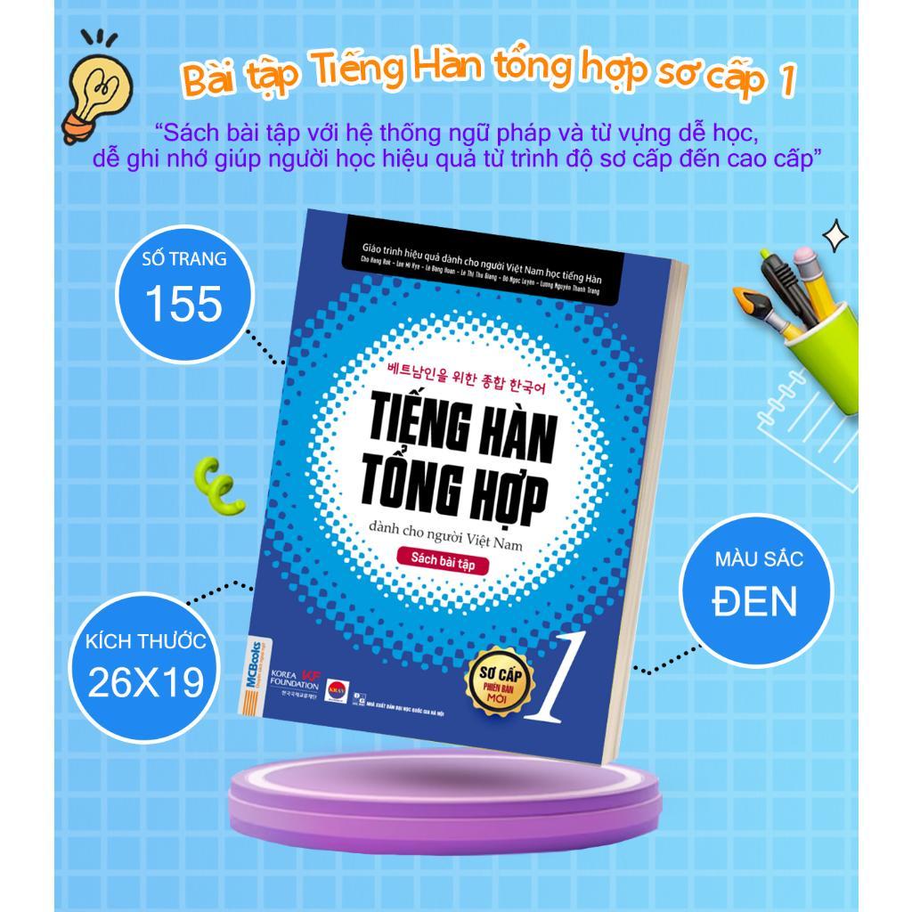 Sách - Tiếng Hàn Tổng Hợp Dành Cho Người Việt Nam - Sơ Cấp 1 - Sách Bài Tập - Bản Đen Trắng - MCBooks - ảnh 4
