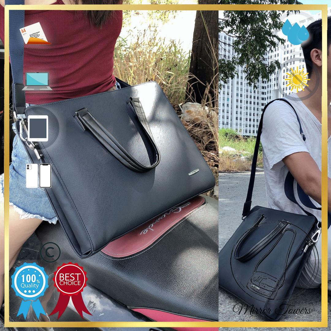 Cặp văn phòng công sở unisex, đựng giấy A4, laptop macbook 13, 15 inch, máy tính bảng, ipad pro, hợp cho cả nam và nữ