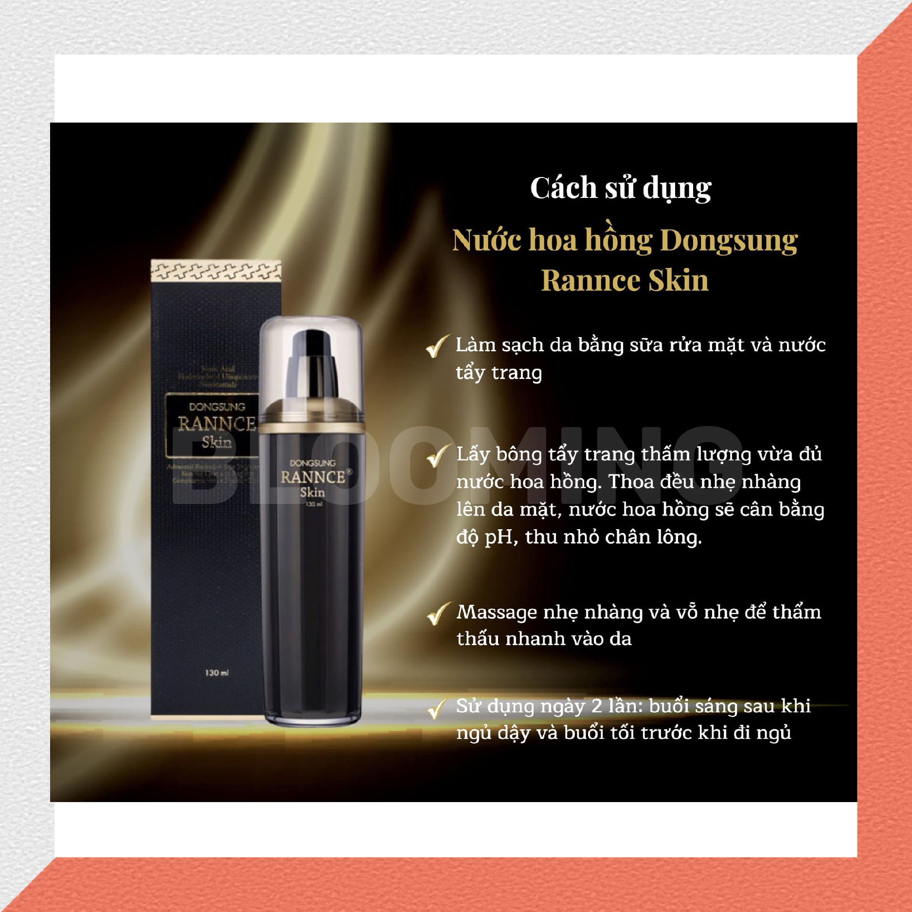 Nước Hoa Hồng Dongsung Rannce Skin 130ml