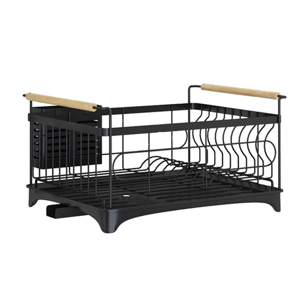 Nhà Bếp Món Ăn Điện Đen Giá Bát Đĩa Bát Đĩa Inox Phơi Nhà Tổ Chức Đa Chức Năng Lưu Trữ Nhà Vật Dụng Nhà Bếp