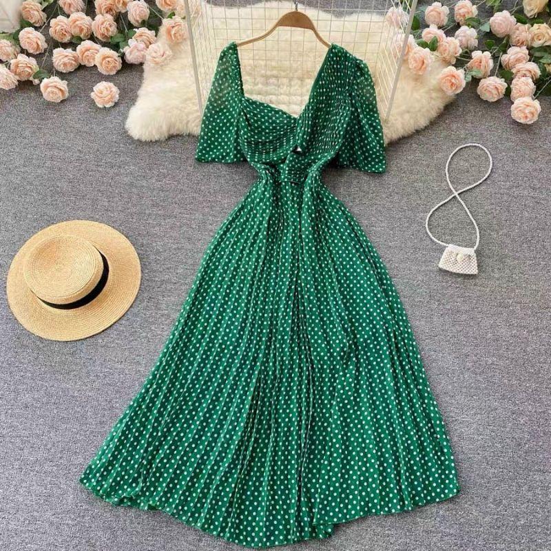 ĐẦM MAXI BI NHÍ LỆCH VAI