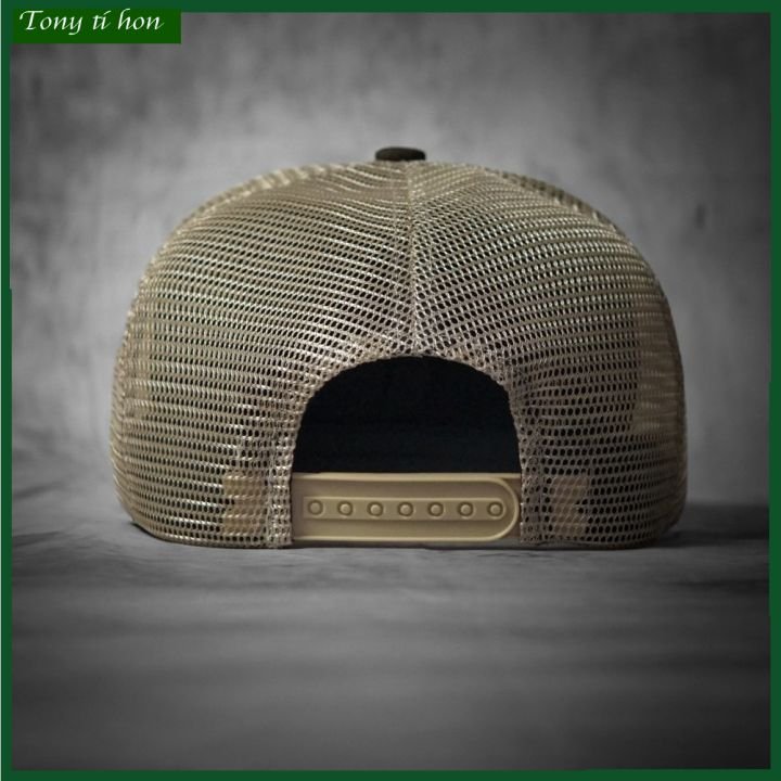 [ Miễn ship / giảm giá ] MŨ NÓN KẾT LƯỠI TRAI NAM NỮ SNAPBACK VÀNH PHẲNG PREY CÁ TÍNH - màu đen nâu