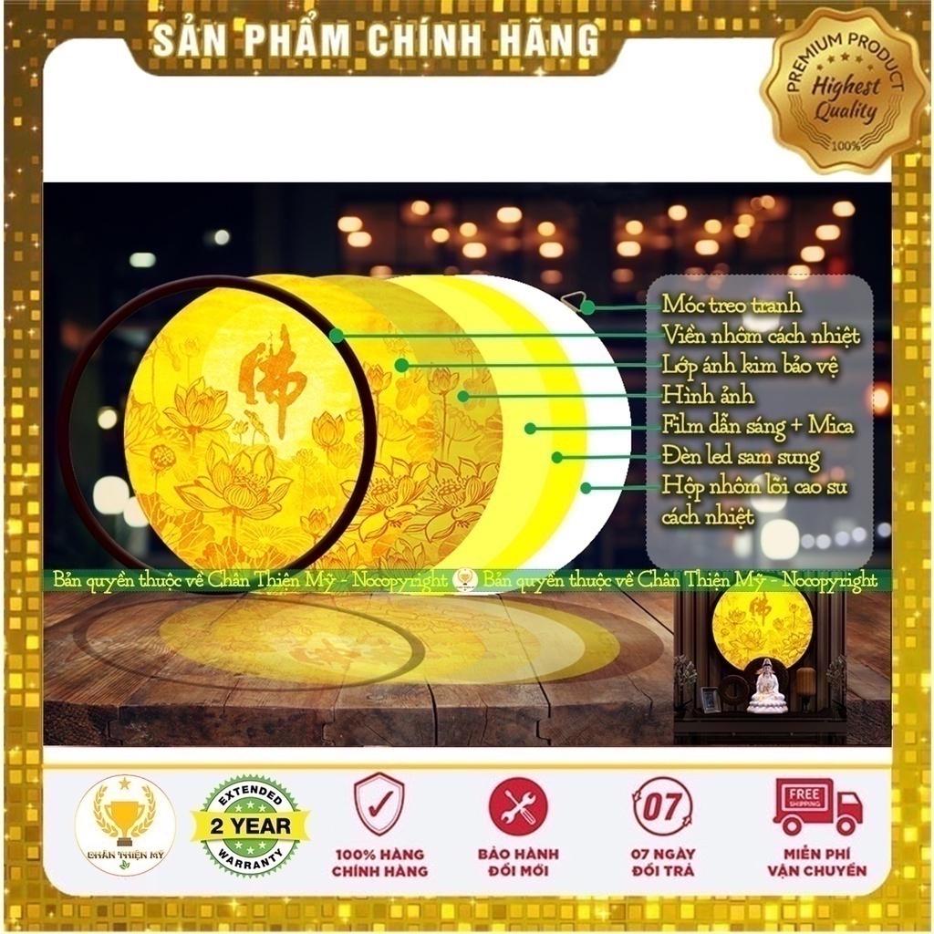 Đèn Thờ Hào Quang Trúc Chỉ In Tròn_M109114