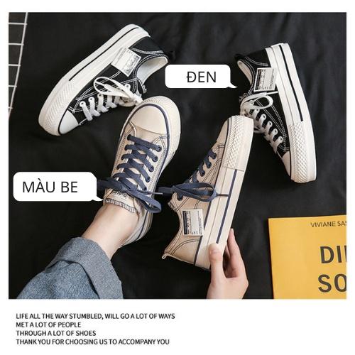 Giày sneaker nữ thể thao thời trang | Giày cv cổ thấp