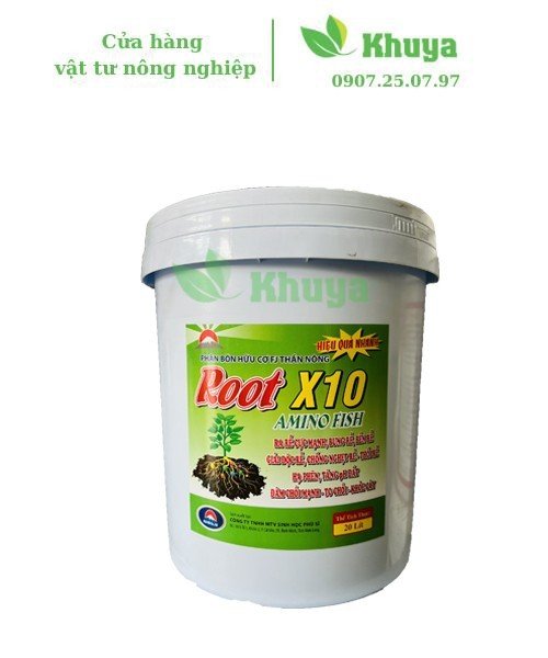 Phân bón hữu cơ Fuji Root Amino Fish 20 lít Ra rễ cực mạnh - Hạ phèn - Đâm chồi mạnh