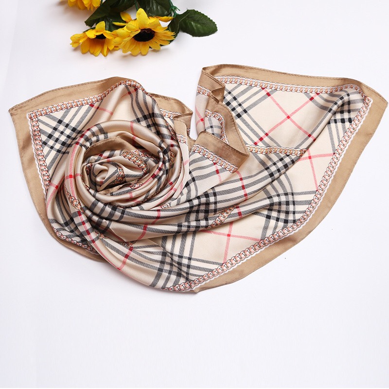 Khăn lụa vuông - Khăn turban banada quàng cổ 70x70cm