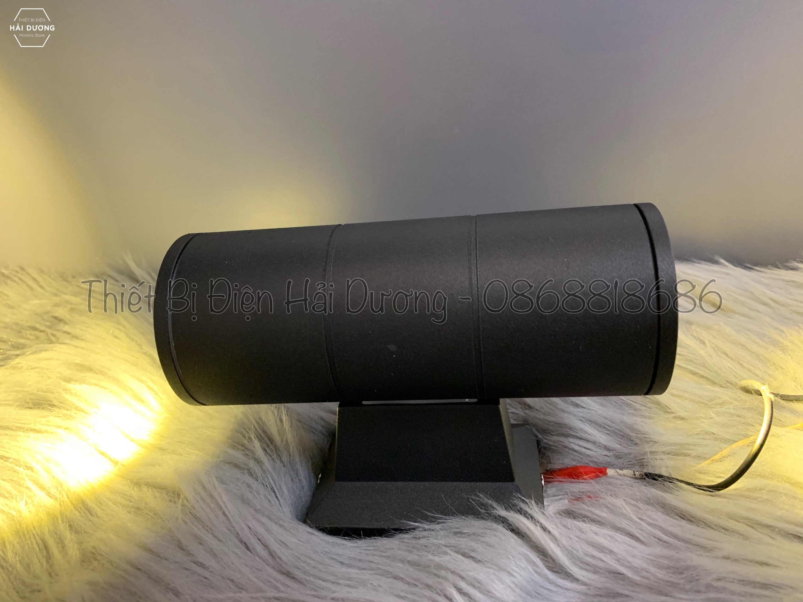 Đèn led gắn tường hình trụ TN916 6w - Ánh sáng vàng - Chống nước thân nhôm - Cầu Thang Cổng Hiên Nhà Sân Vườn