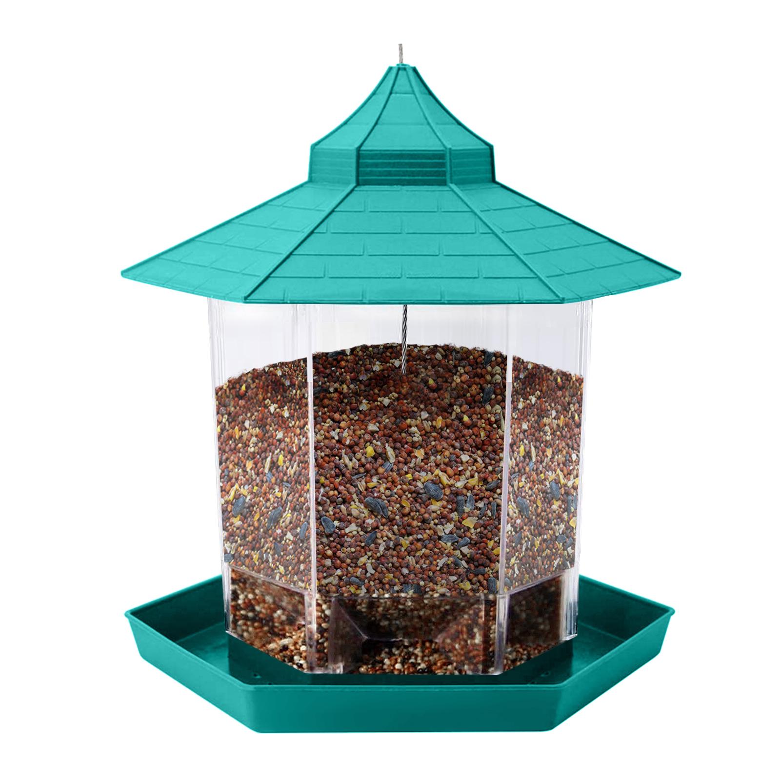 Máy cho chim hoang dã Hình lục giác có mái che cho sân vườn