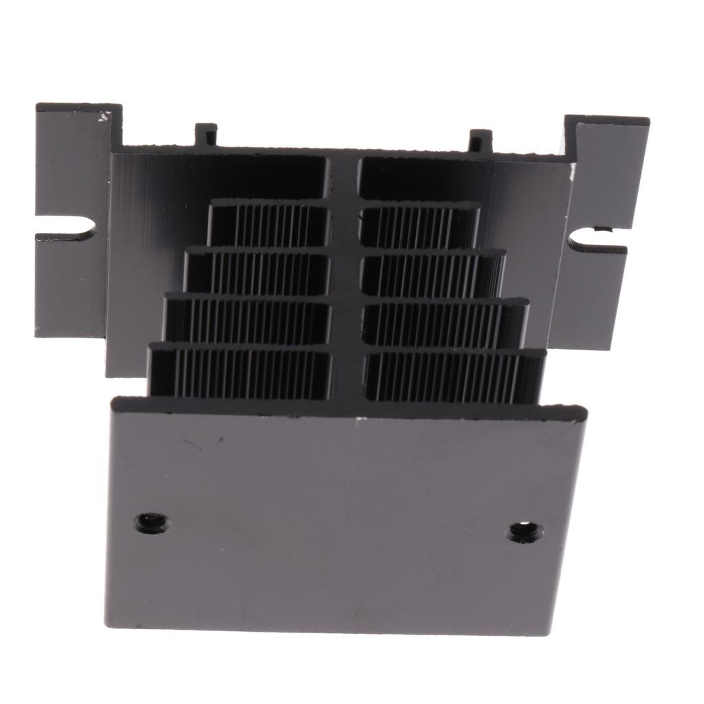 3xBlack  Heat Sink  80*50*50mm for SSR-10DA Heat Dissipation