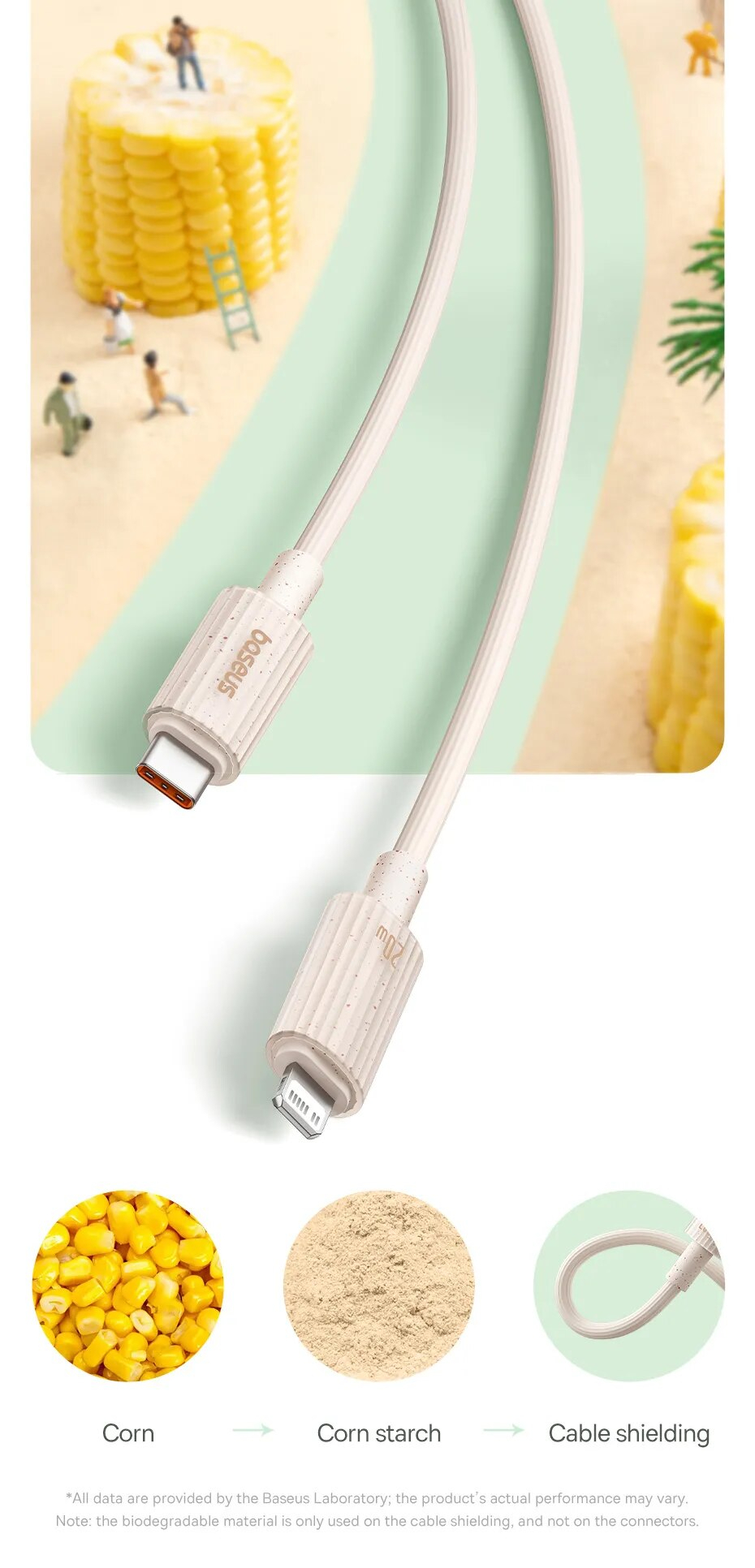 Hình ảnh Cáp Sạc Nhanh Baseus Habitat Series Type-C to Lai-nin PD 20W (Fast Charging Data Cable) - Hàng chính hãng