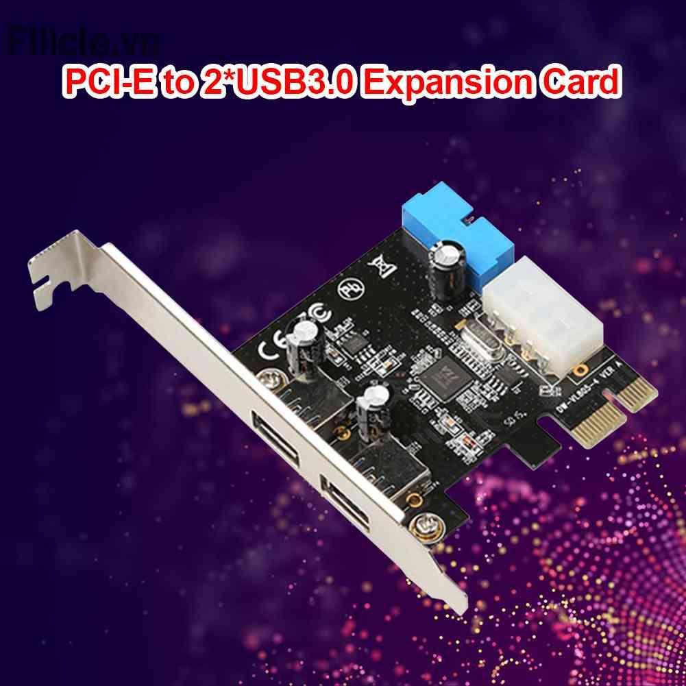 Thẻ Mở Rộng PCIE 2 Cổng USB 3.0 20Pin