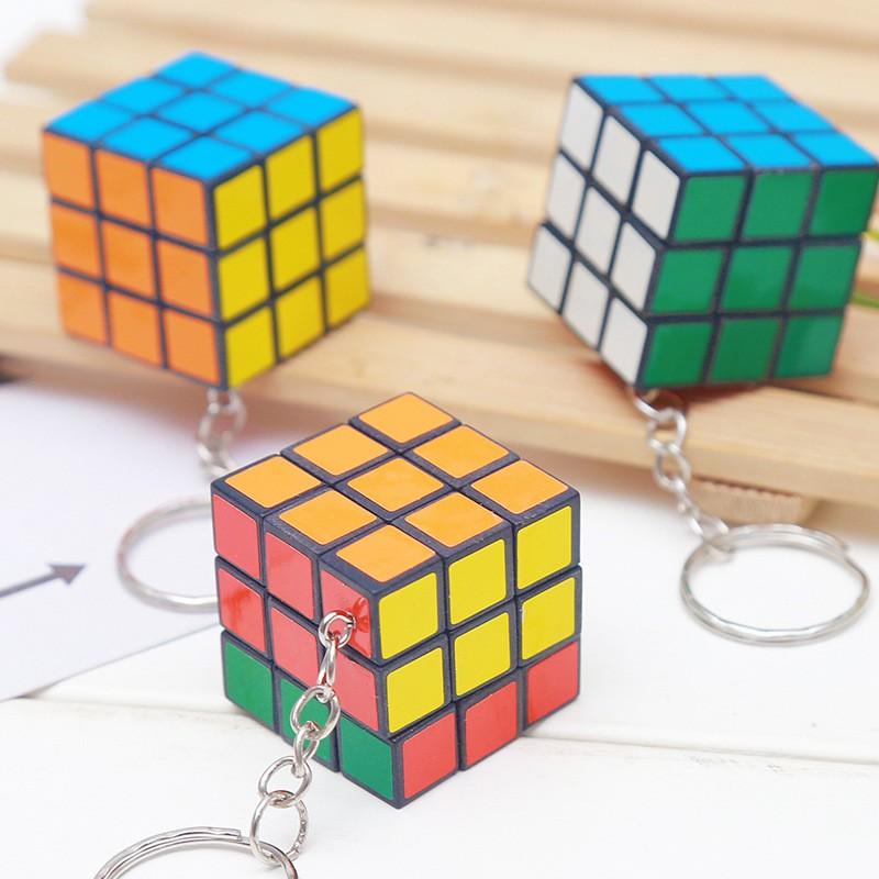 Móc Khóa Hình Rubik 3cmx3cm Đẹp Lạ