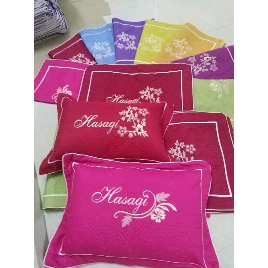 Vỏ gối satin chất lượng cotton hàng đẹp mẫu mới 2019