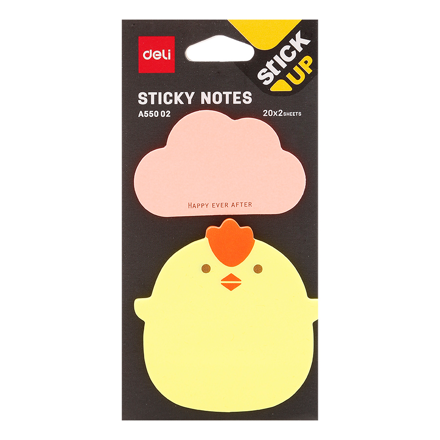 Giấy Notes Hình Deli A55002 - Giao Màu Ngẫu Nhiên