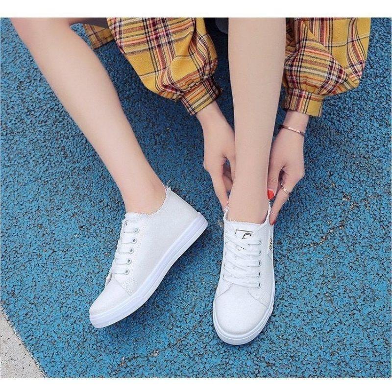 Giày Bata Nữ Vải Đế Mềm Phong Cách Học Sinh Hàn Quốc Mery Shoes - MBS 137