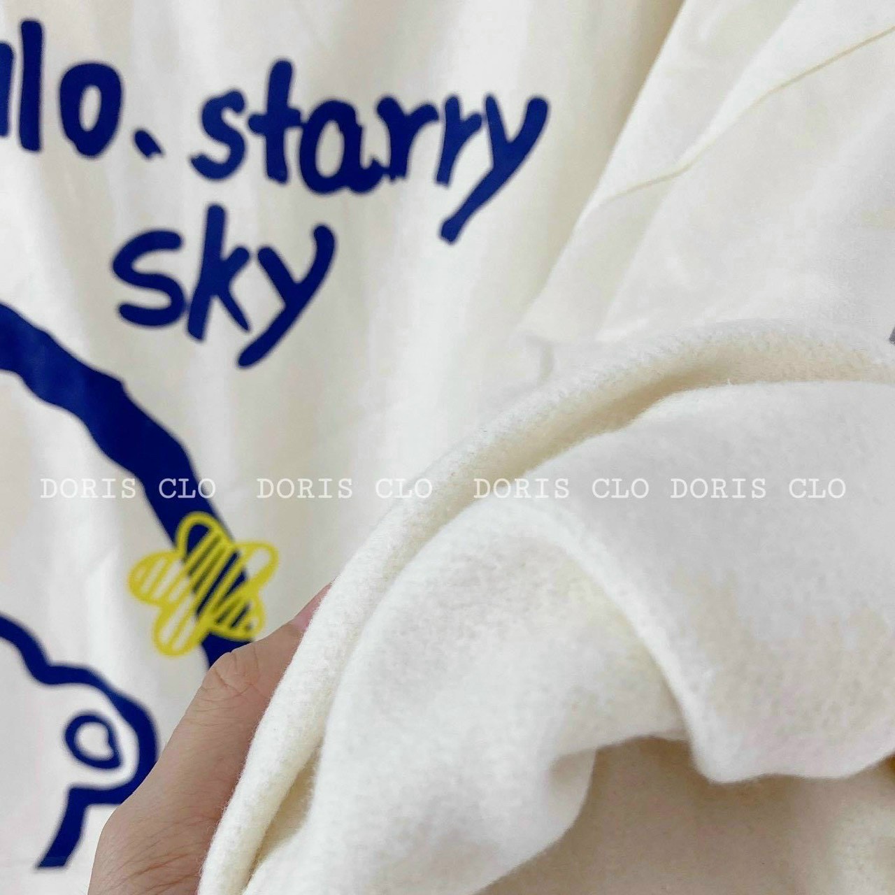 Áo Sweater tay dài gấu hello starry SKY from rộng quảng châu, ÁO Hoodie HELLO unisex ulzzang, Áo Nỉ Sweater Gấu Hello Siêu Xinh Áo Nỉ Dáng Rộng Hot Hit