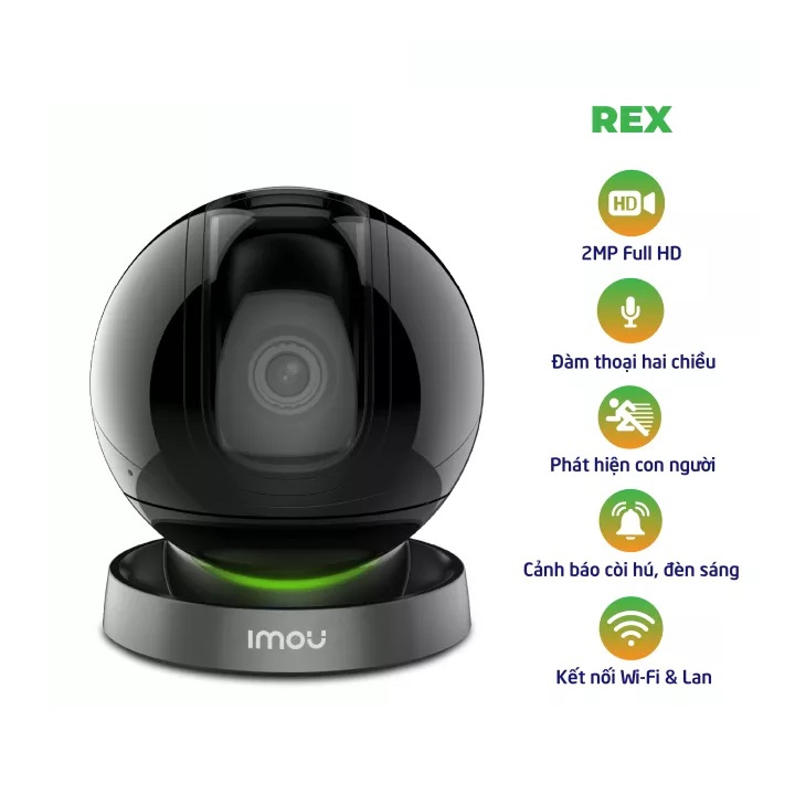 CAMERA WIFI IMOU REX A26LP FHD 1080P XOAY 360 ĐỘ ĐÀM THOẠI 2 CHIỀU - HÀNG CHÍNH HÃNG