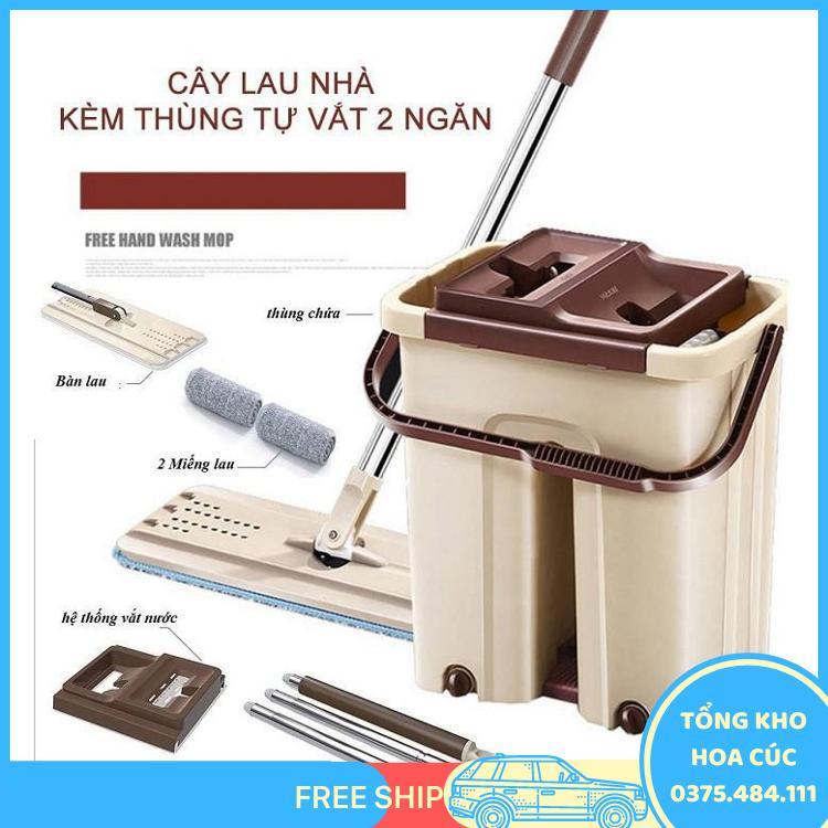 Bộ Cây Lau Nhà Tự Vắt Xoay 360, Chổi Lau Nhà Thông Minh, Xô Thùng Lau Nhà Vắt Tiện Lợi - Thết Bị Vệ Sinh Nhà Cửa Cao Cấp - Vận Chuyển Miễn Phí Toàn Quốc