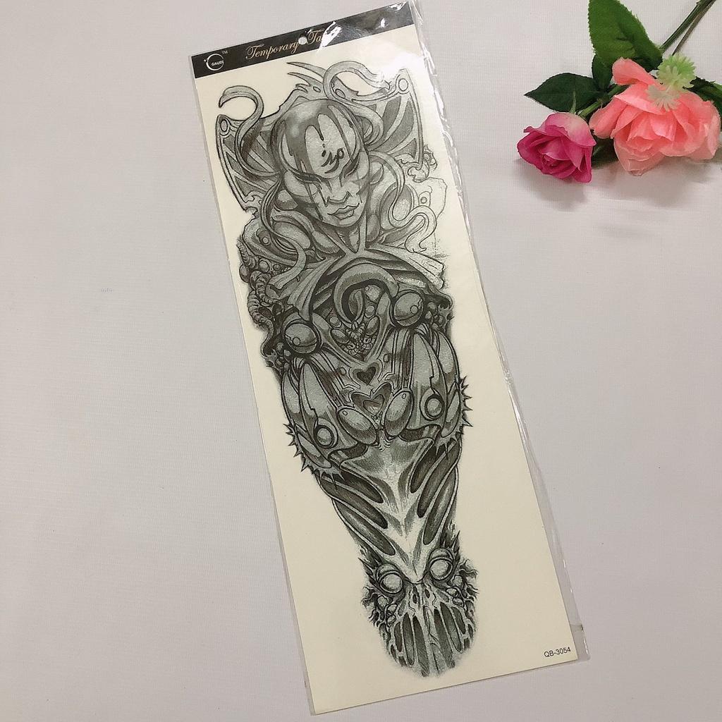 Hình xăm dán kín tay tattoo full tay nhiều chủ đề 17x48cm (Loại đặc biệt)