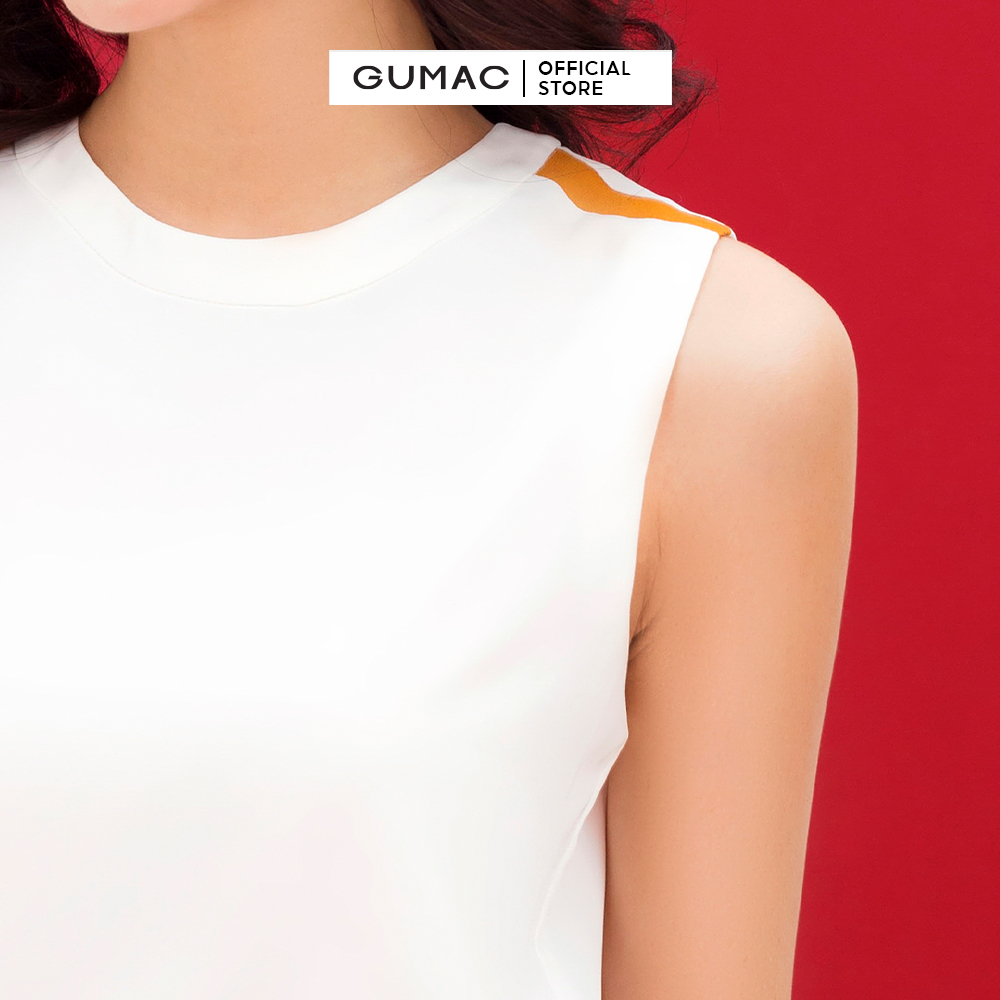Chân váy dài GUMAC VC03034 lụa xòe lưng liền