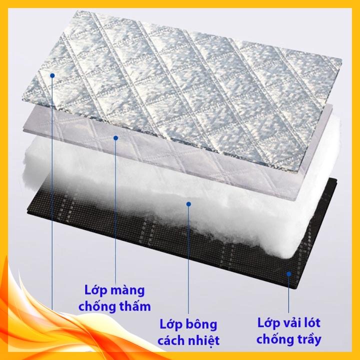 ️ Tấm che nắng kính lái ô tô sợi nhôm cách nhiệt 3 lớp 5D
