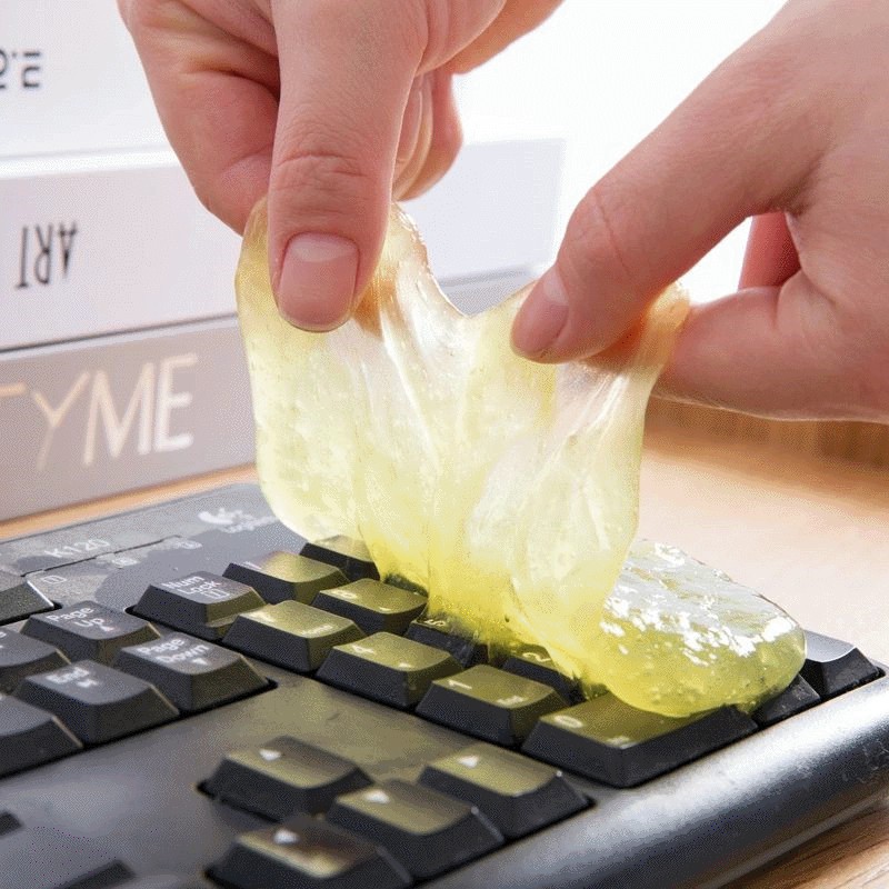 Gel làm sạch bụi bẩn bàn phím máy tính, laptop, làm sạch lọc gió ô tô không bết dính, có thể tái sử dụng nhiều lần - Hàng nhập khẩu