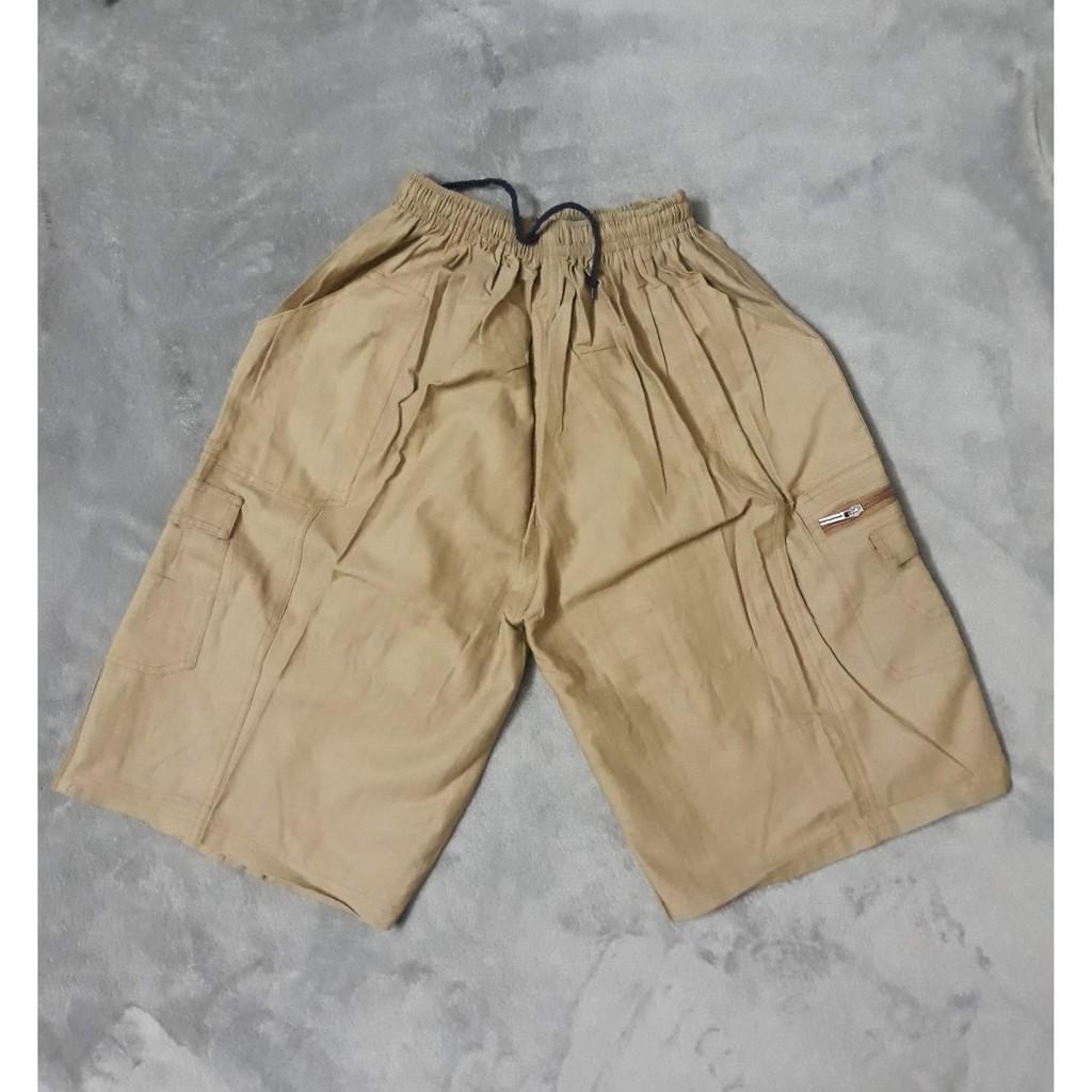 QUẦN SHORT KAKI LƯNG THUN TÚI HỘP FREE SIZE 60kg - 80kg