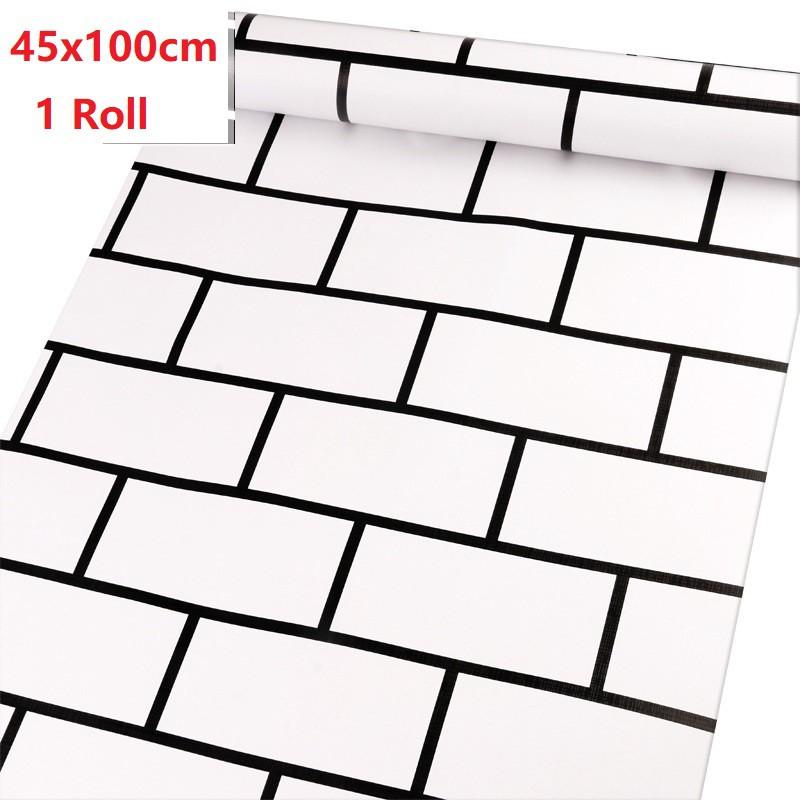 Giấy Dán Tường Giả Gạch 3d 45x100cm