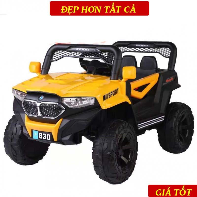 XE Ô TÔ ĐIỆN TRẺ EM dáng địa hình P830 - có điều khiển từ xa và tự lái