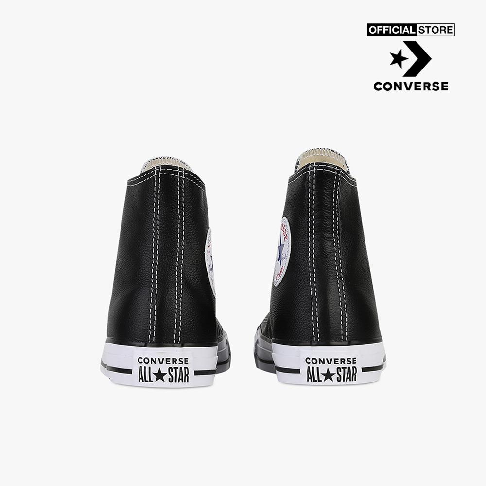 CONVERSE - Giày sneakers cổ cao unisex Chuck Taylor All Star Leather 132170C