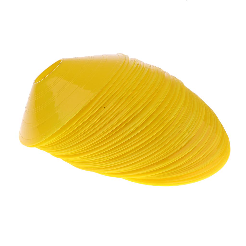 50 Pieces Sport Soccer Mini Disc Cones Football Agility Training Aids