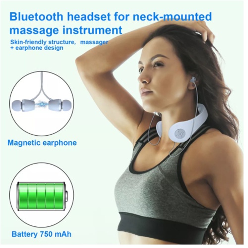 Máy Massage Cổ Tích Hợp Tai Nghe Bluetooth Neck Massage Music PRO