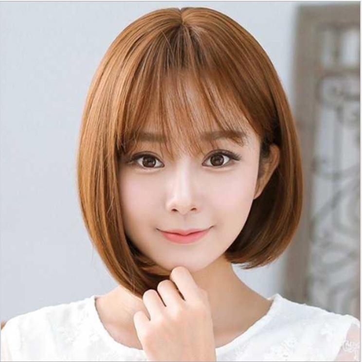 Tóc giả nữ cả đầu ngắn cúp Hàn Quốc, Tóc giả nguyên đầu đẹp - TG53