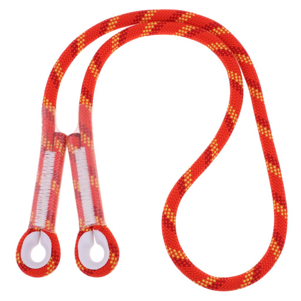 2x10.5mm Rock Climbing Knotted Pre-sewn Eye-to-Eye Prusik Loop Cord Rope 80CM