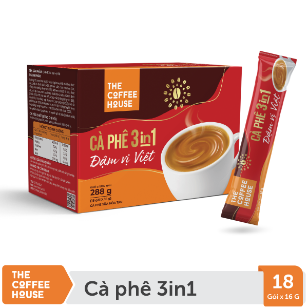 [MUA 3 TẶNG 1] Cà phê sữa đá hoà tan The Coffee House (Hộp 10 gói x 22g)