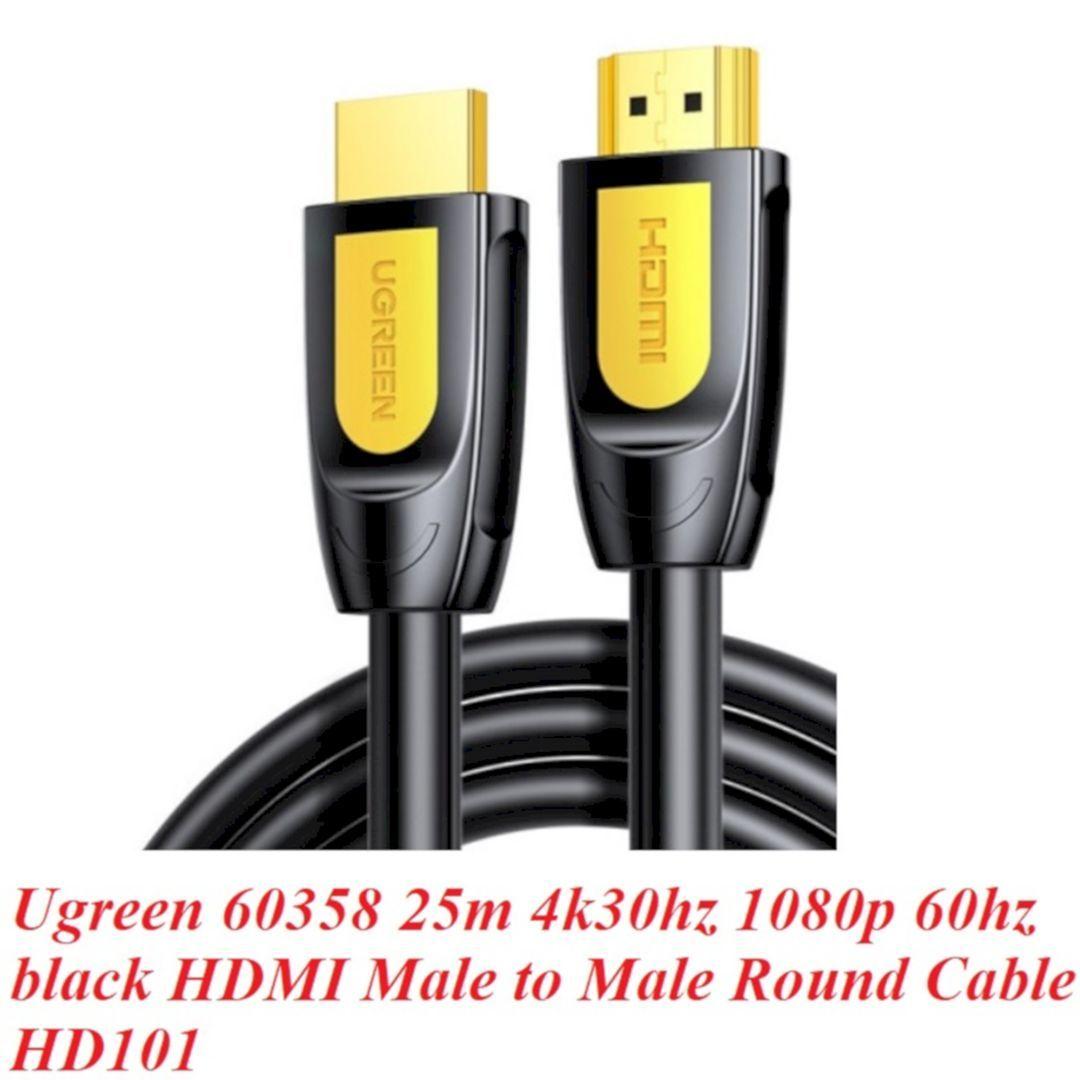 Ugreen UG60358HD101TK 25m 4k30hz 1080p 60hz màu đen Cáp tín hiêu HDMI chuẩn 1.4 hổ trợ 4k 2k - HÀNG CHÍNH HÃNG