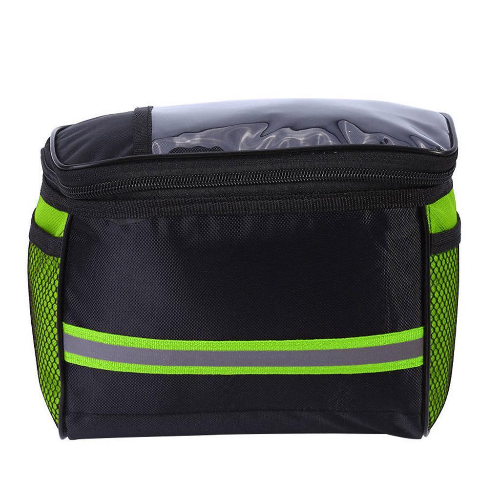 2x Bike Handlebar Bag Front Storage Bag Outdoor Cycling Pouch Waterproof