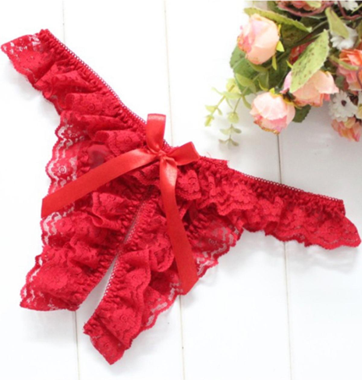 Quần lót nữ ren chất đẹp one size 1 cái - Màu đỏ