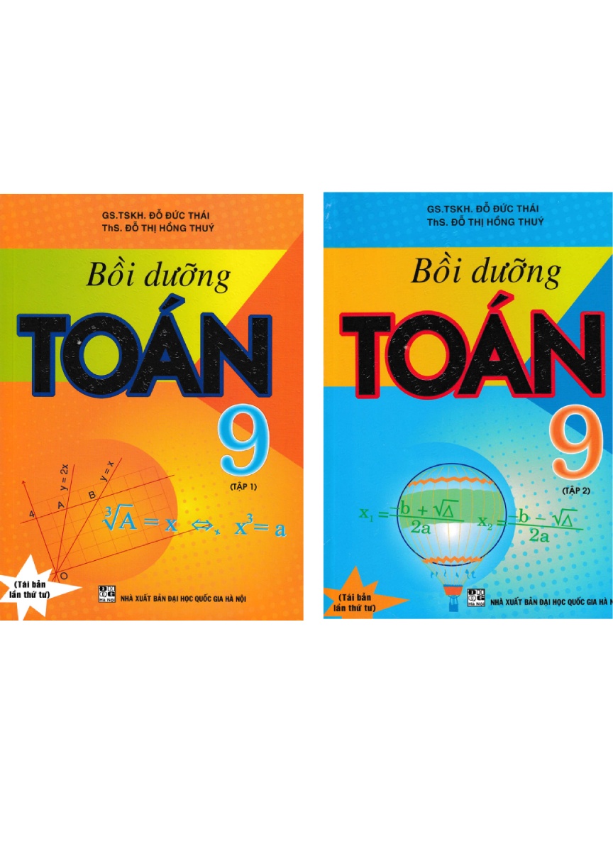 Combo Bồi Dưỡng Toán 9 - Tập 1 + 2 (Bộ 2 Cuốn) _HA