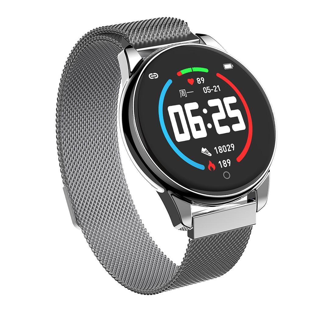 2 Pcs Watch4 Color Screen Waterproof Smart Bracelet Magnetic Steel Strip