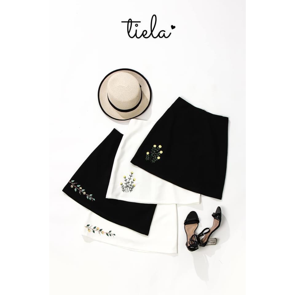 TIELA Chân váy thêu hoa cẩm tú cầu - Cẩm tú cầu skirt