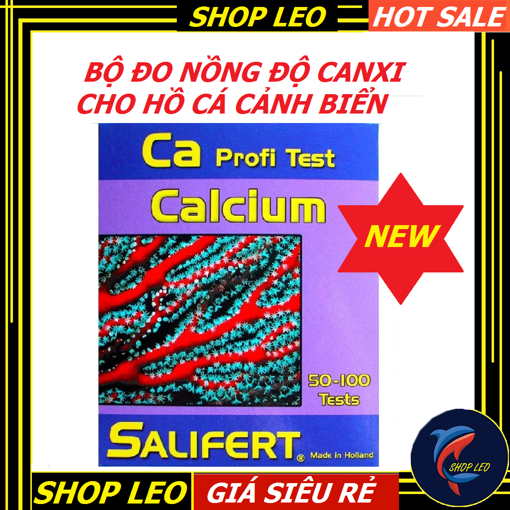 Bộ đo nồng độ Canxi cho hồ cá biển- test CALCIUM SALIFERT - thử chất lượng nước- shopleo