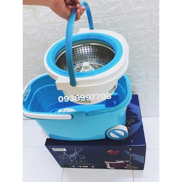 thùng lau nhà 360 độ có tay kéo