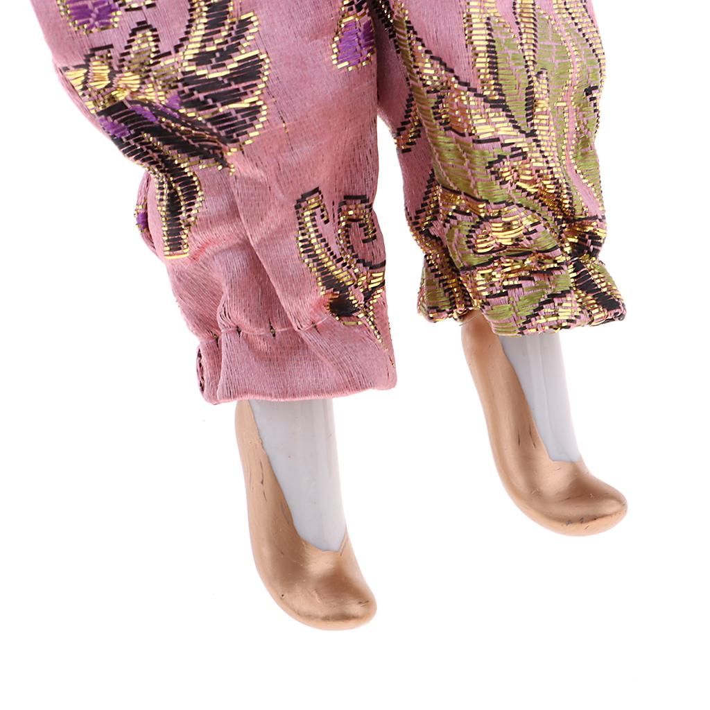 9 Inch Porcelain Dolls Italian Eros Triangel Dolls Model Sad Clown For Dollhouse Decoration Pink