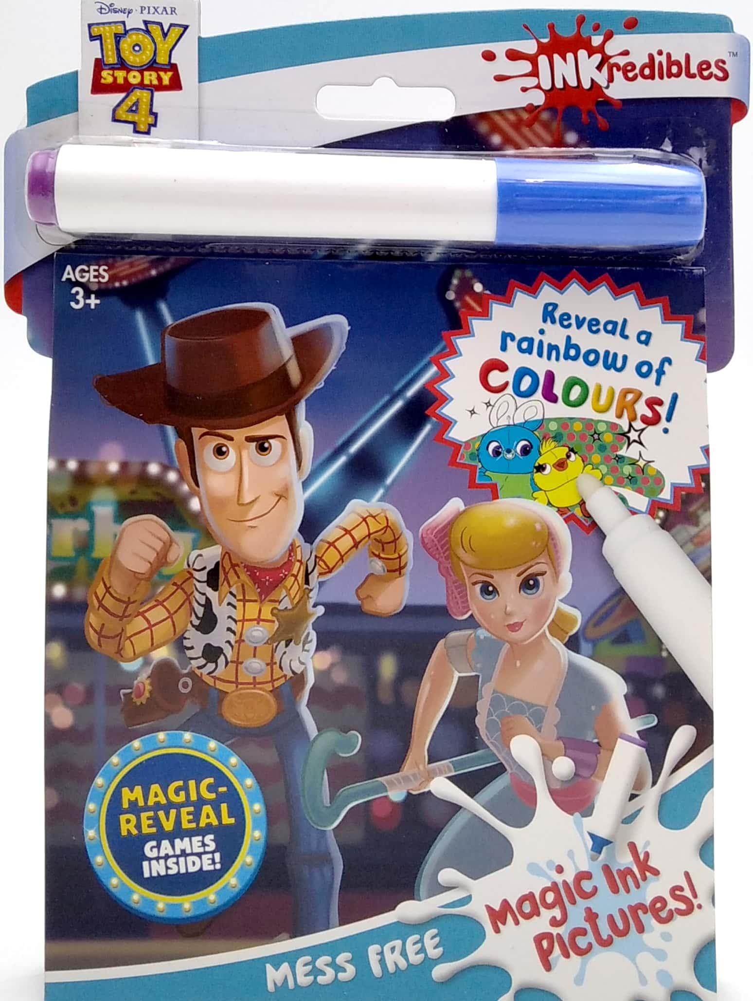 Inkredibles Toy Story 4 Magic Ink Pictures