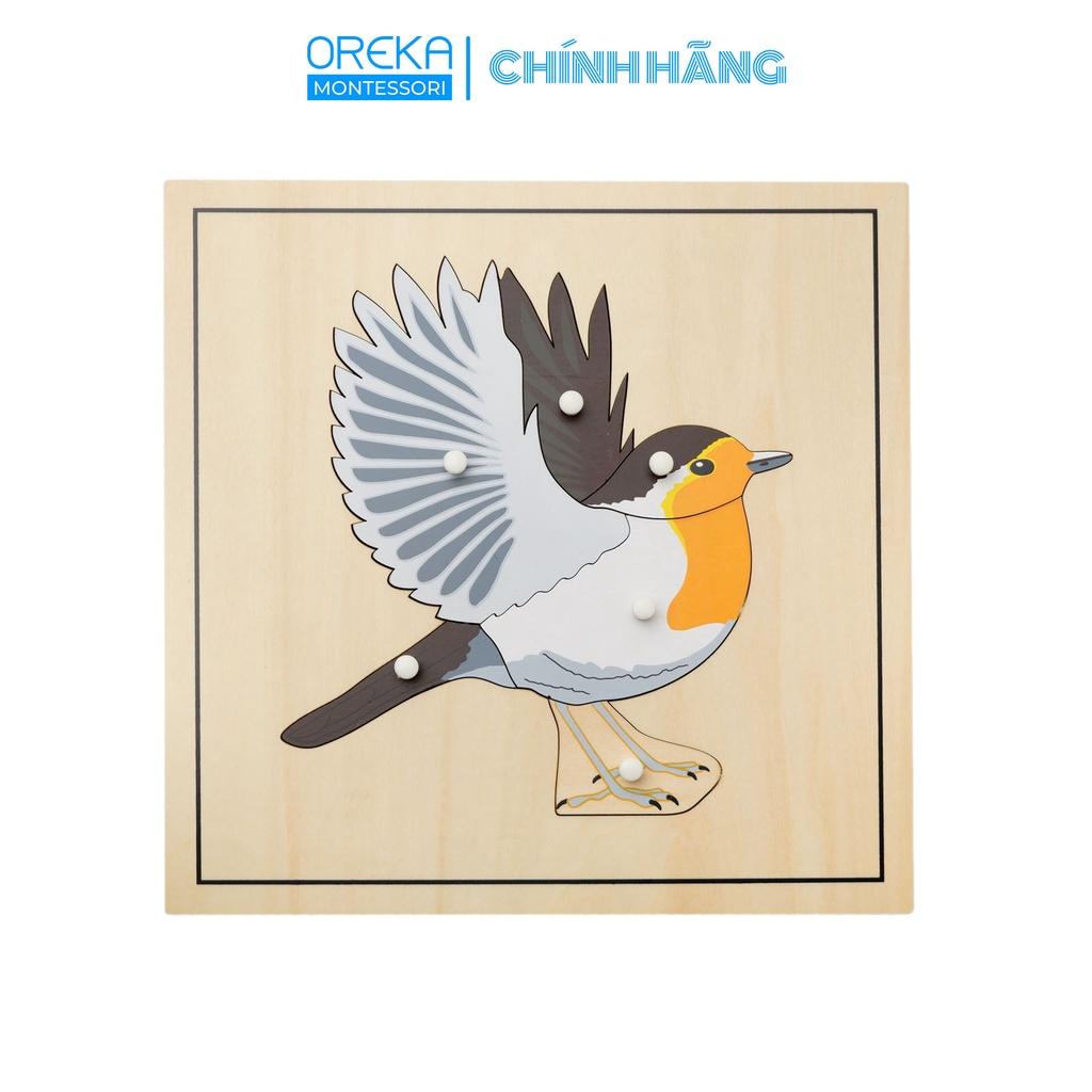Đồ chơi trẻ em Oreka Montessori Ghép hình động vật: Chim có xương - 0640901