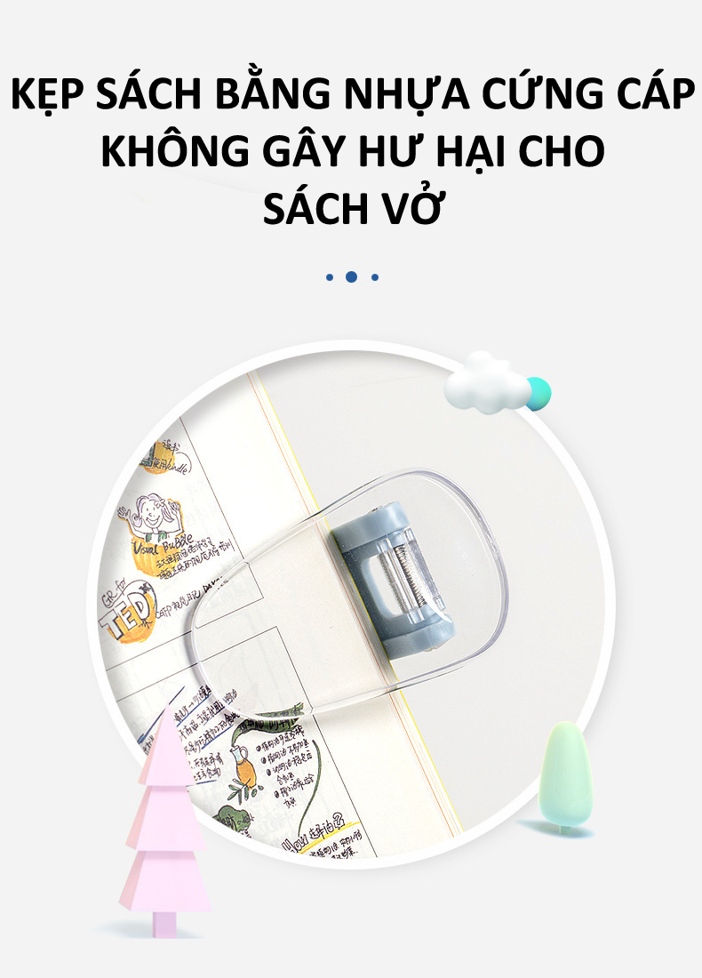 Giá đỡ đọc sách chống cận thị kẹp sách vở đa năng cho bé CG00003