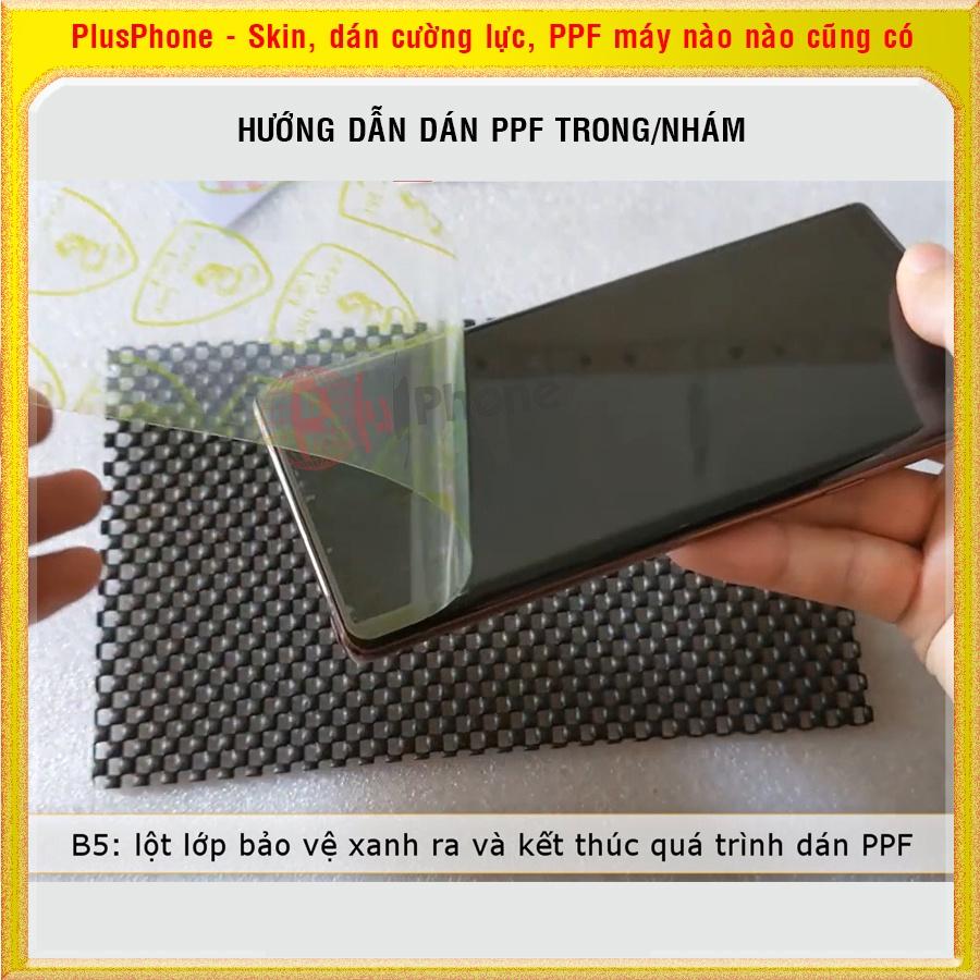 Dán dẻo PPF loại trong và nhám cho LG Velvet
